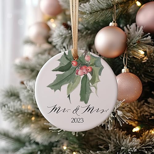 Miniatura 2 de Custom Ceramic Christmas Ornaments (Photo + Year)