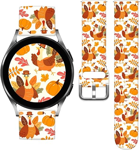 Vista 16 de Correas de reloj navideñas compatibles con Samsung Galaxy Watch de 1.575 pulgadas, 1.732 pulgadas, 0.787 pulgadas, correa de silicona de repuesto