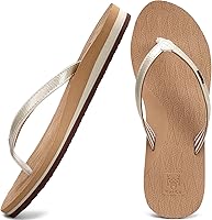 KuaiLu Women's Flip Flops with Arch Support - Lightweight Yoga Foam Thong Sandals for Beach & Pool