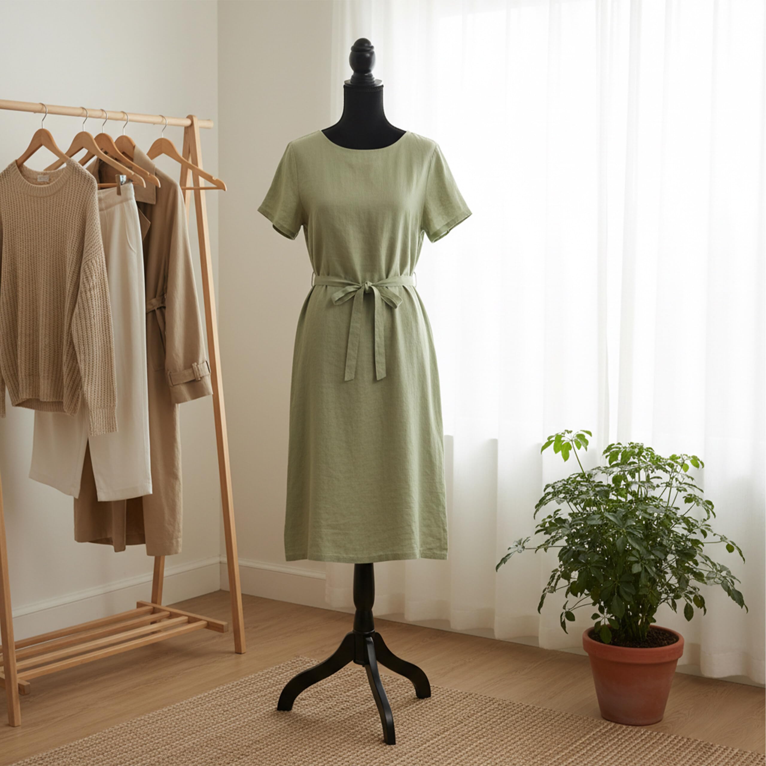 Relaxdays manichino da Sarto Donna, Taglia 36/38, Regolabile 130–167 cm, Rivestimento in Velluto, Base in Legno, Nero
