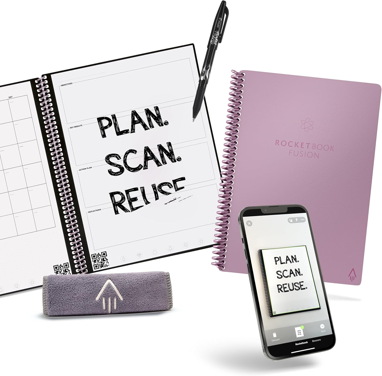 Rocketbook Planner & Notebook, Fusion Reusable Smart