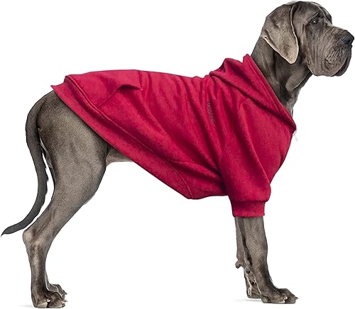 Ropa extra grande para perro, suéteres con cremallera para perros grandes, Labrador, Border Collie, cachorro, rojo, XL