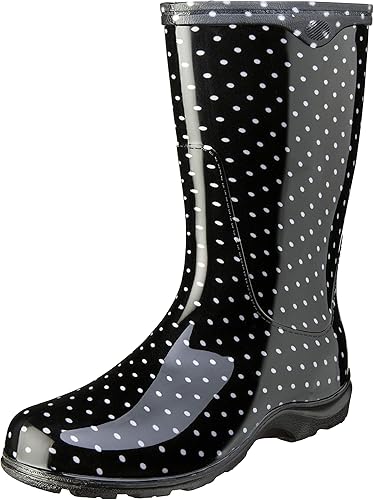 Sloggers Waterproof Garden Rain Boots for Women - Cute Mid-Calf Mud & Muck Boots with Premium Comfort Support Insole