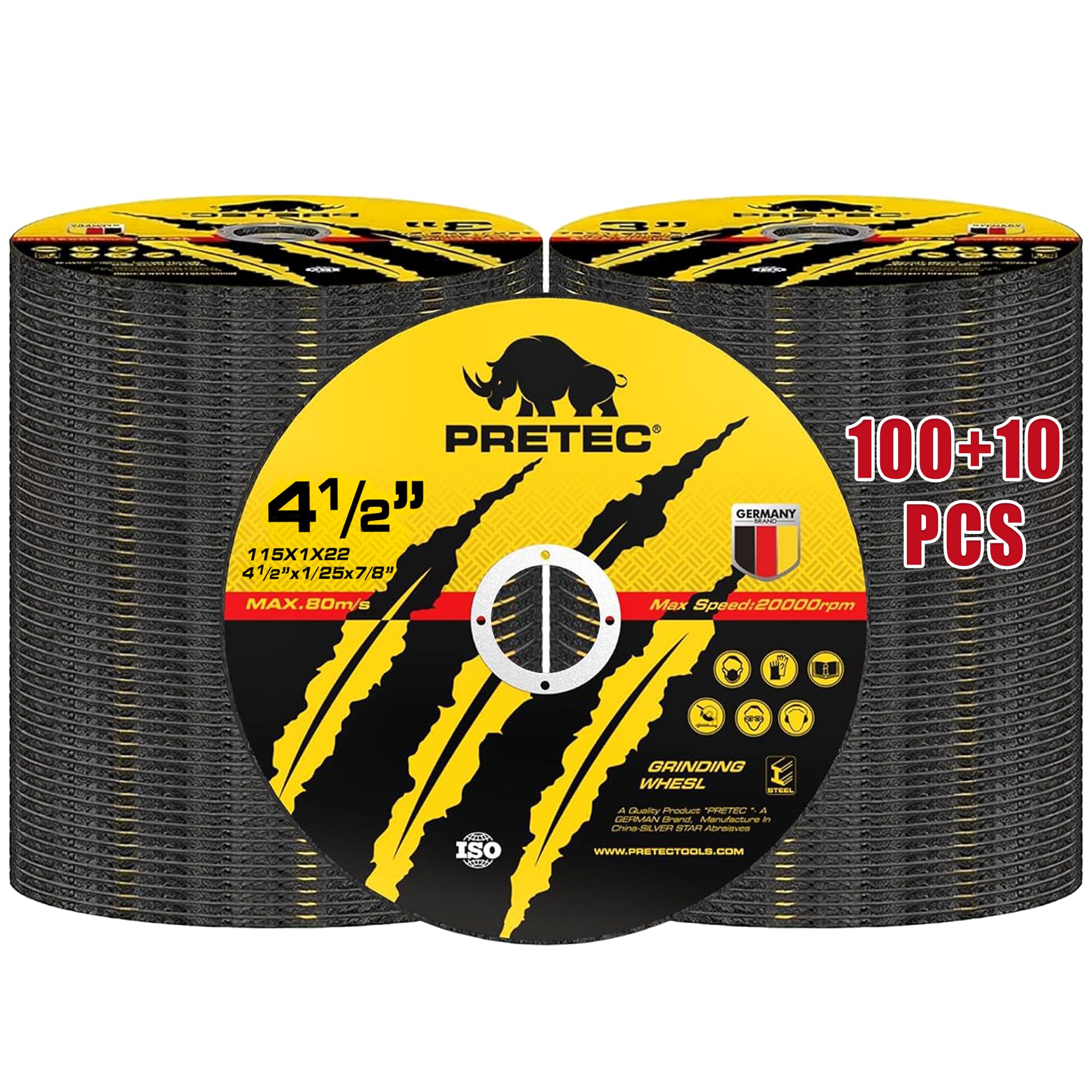 PRETEC Cut-Off Wheels - 5 Inch Metal Cutting -9