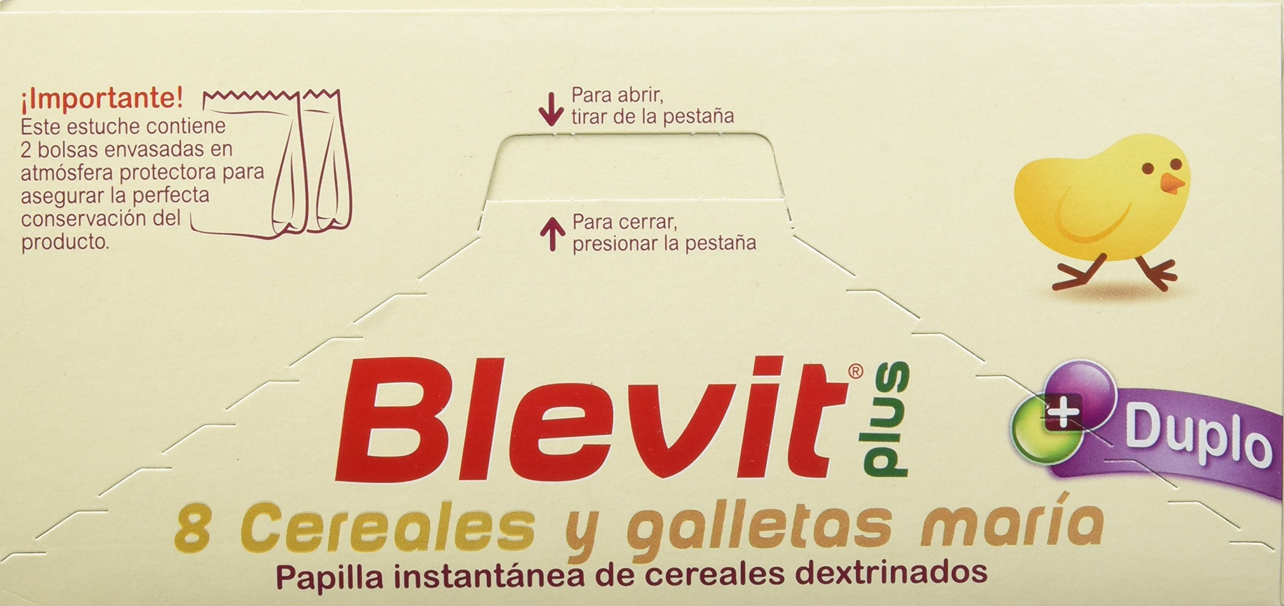 Blevit Plus Duplo 8 Cereales y Galletas María - 600 gr