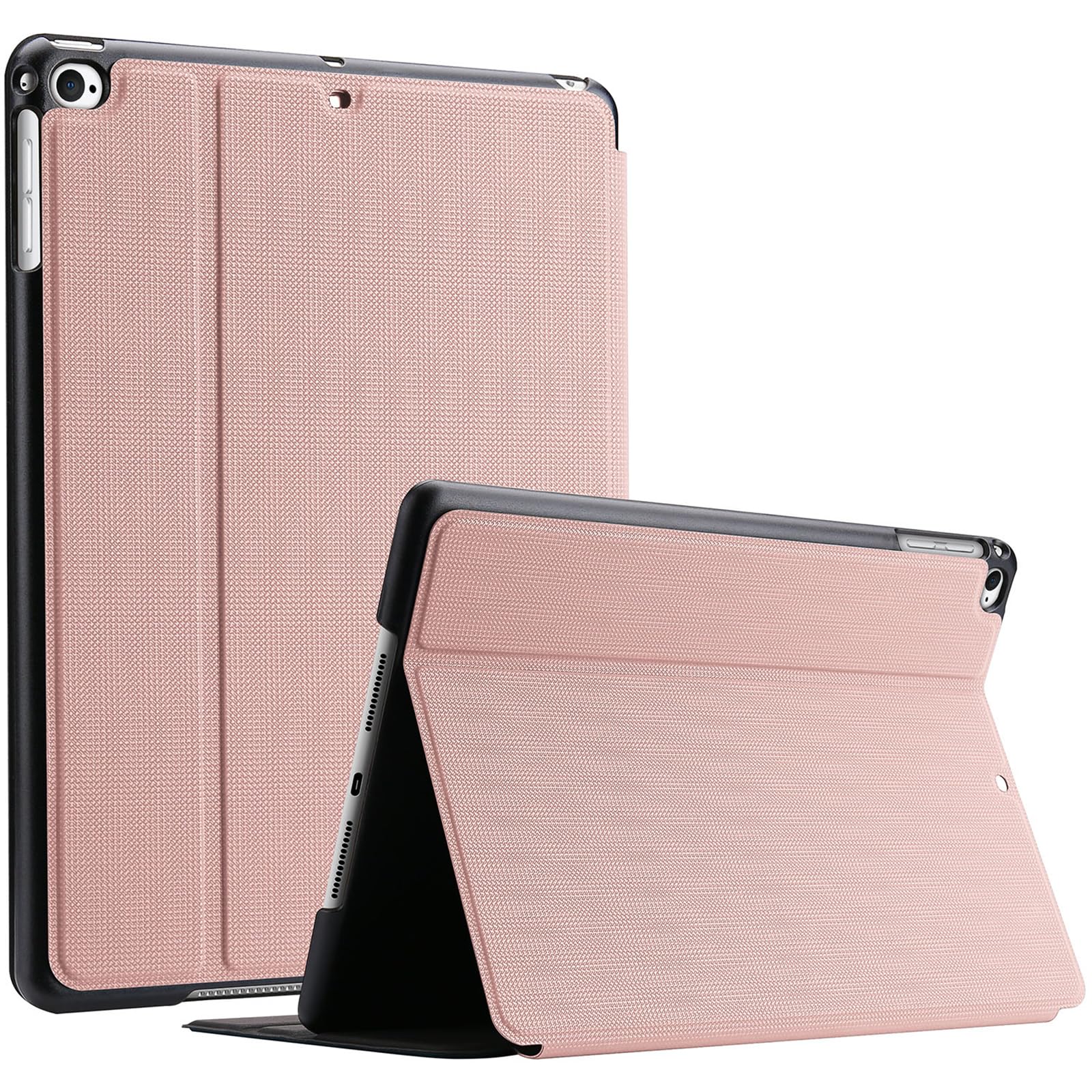 ProCase Buchdeckel Hülle für iPad 9.7 Zoll 6./5. Generation, Air 2/1 - Schutzhülle Smart Cover - Roségold