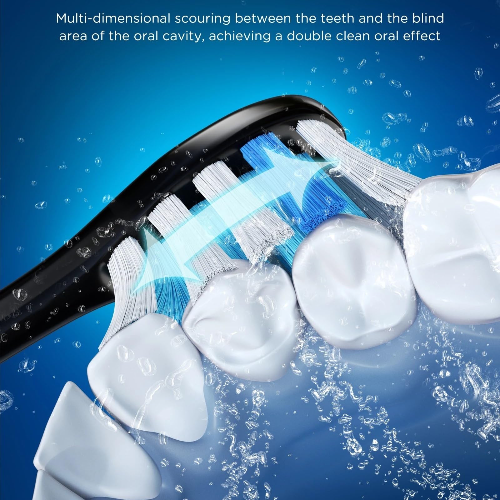 Cabezales suaves, compatible con Fairywill, P11 T9 P80 | Recambios para cepillo dental eléctrico, plástico, para adultos, 4/8/12/16 PCS(PW12x2)