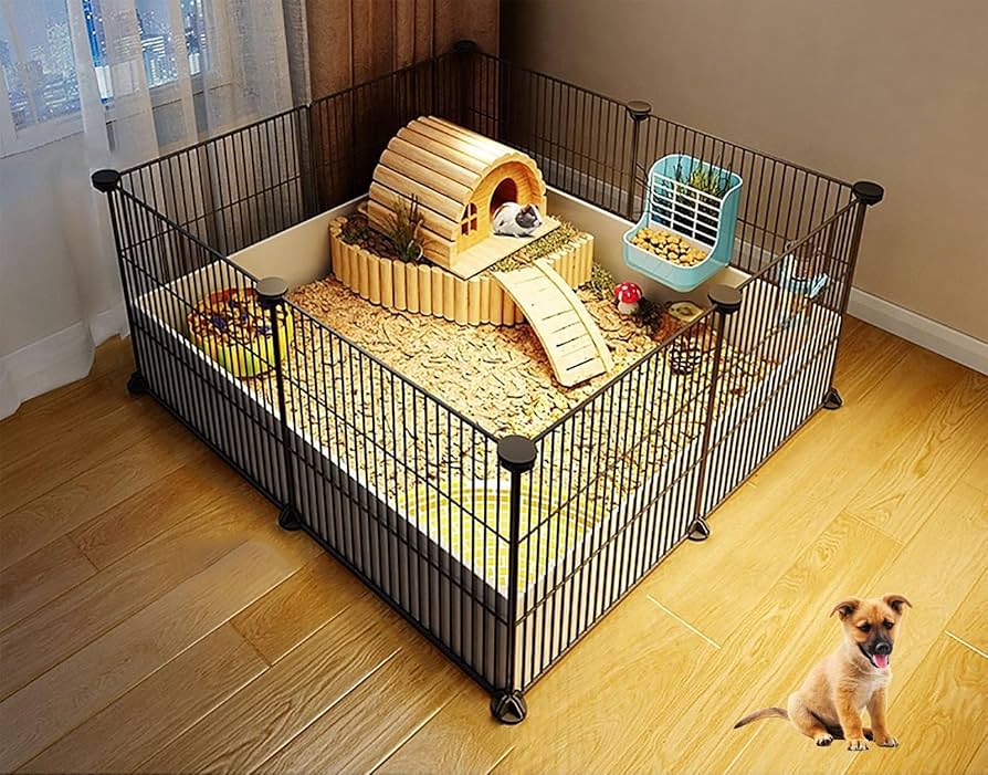 Amazon | フェレットケージ、ドア付きペットフェンス、小動物の