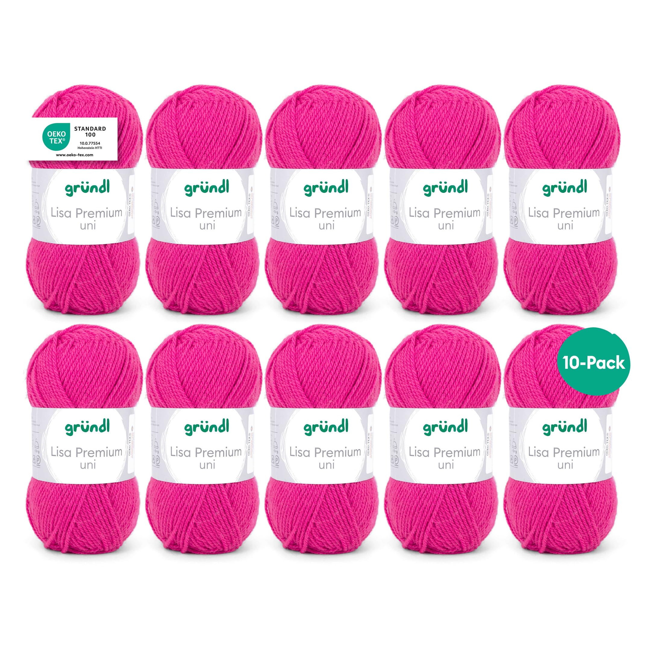 120 Grundl Lisa Premium Uni 50G – Pink 04 -Pack Of 10