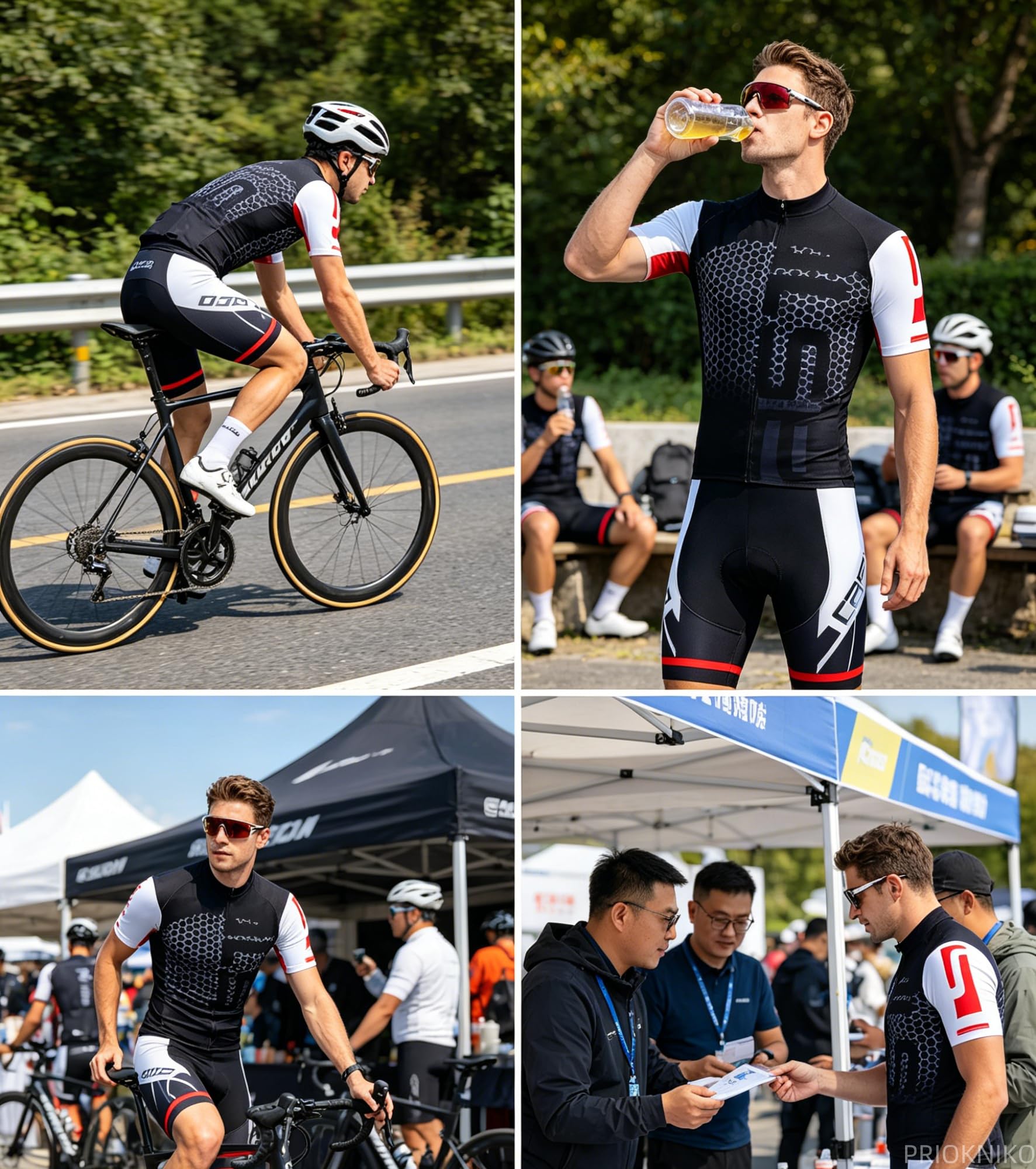 Szorty rowerowe dla mężczyzn koszulka rowerowa zestaw męska odzież rowerowa lato krótki rękaw MTB strój rowerowy rower