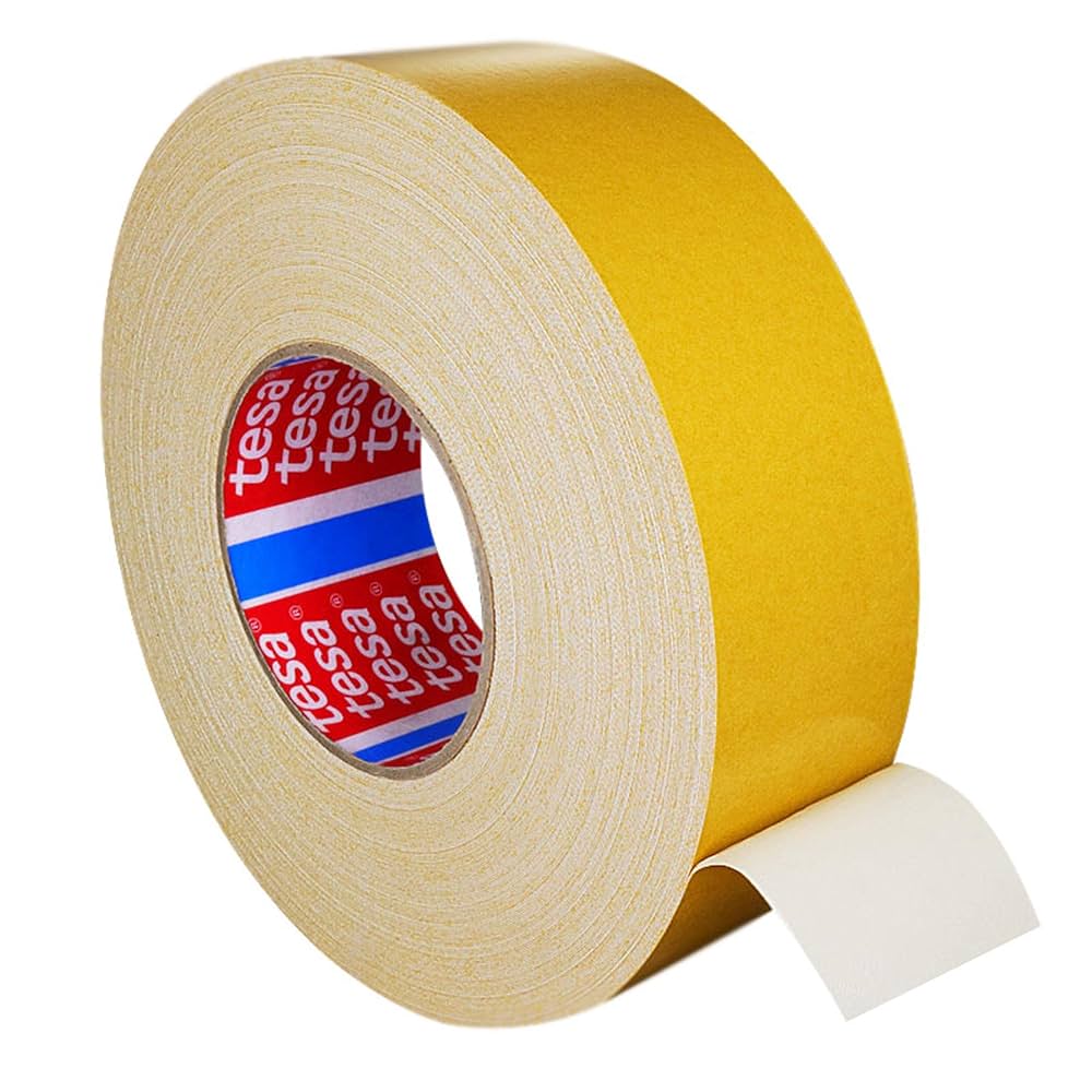 Tesa 布テープ 50mm×50M 白 4964 50mx50mm Tesa 4964 White Double Sided Tape | Silmid