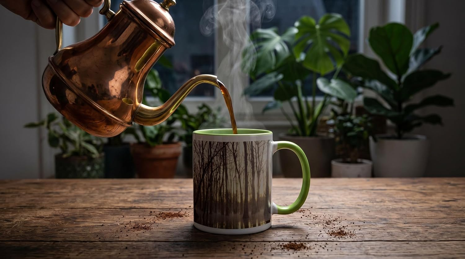 3dRose Floodplain Forest, Florida Caverns SP 11oz Two-Tone Green Mug image 3