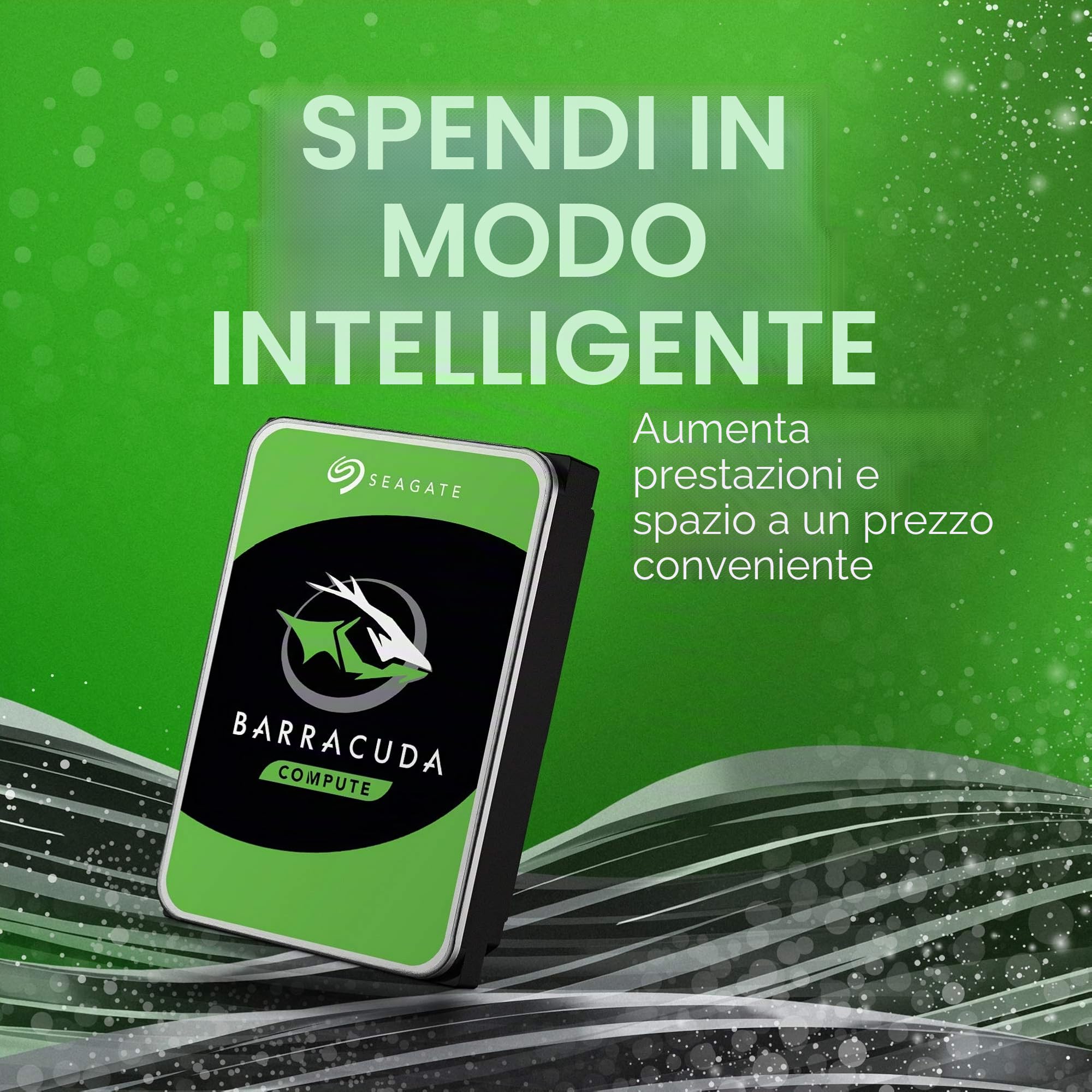 Seagate Disco rigido interno Barracuda SATA da 6 GB/s, 256 MB di cache da 3,5" (ST8000DM004) (rinnovato) Disco rigido meccanico da 8 TB