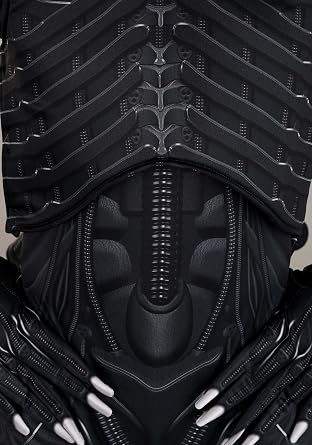 Alien Xenomorph Costume for Adults - Sci-Fi Movie Monster Suit, Space Monster Outfit for Halloween & Cosplay