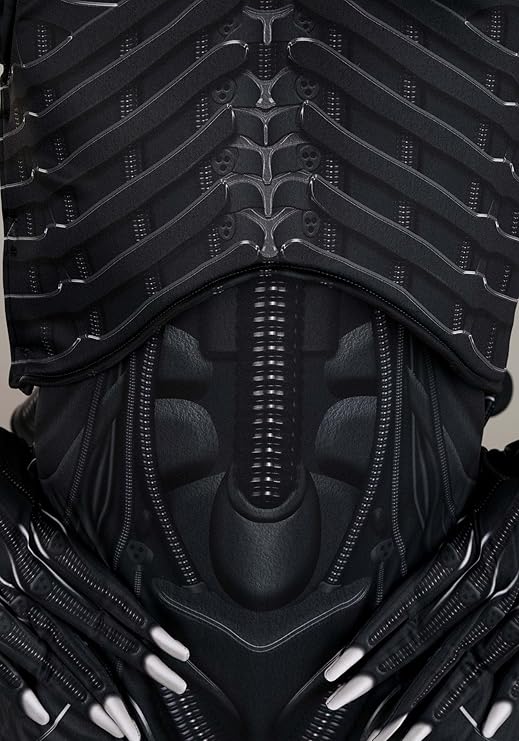 Alien Xenomorph Costume for Adults - Sci-Fi Movie Monster Suit, Space Monster Outfit for Halloween & Cosplay