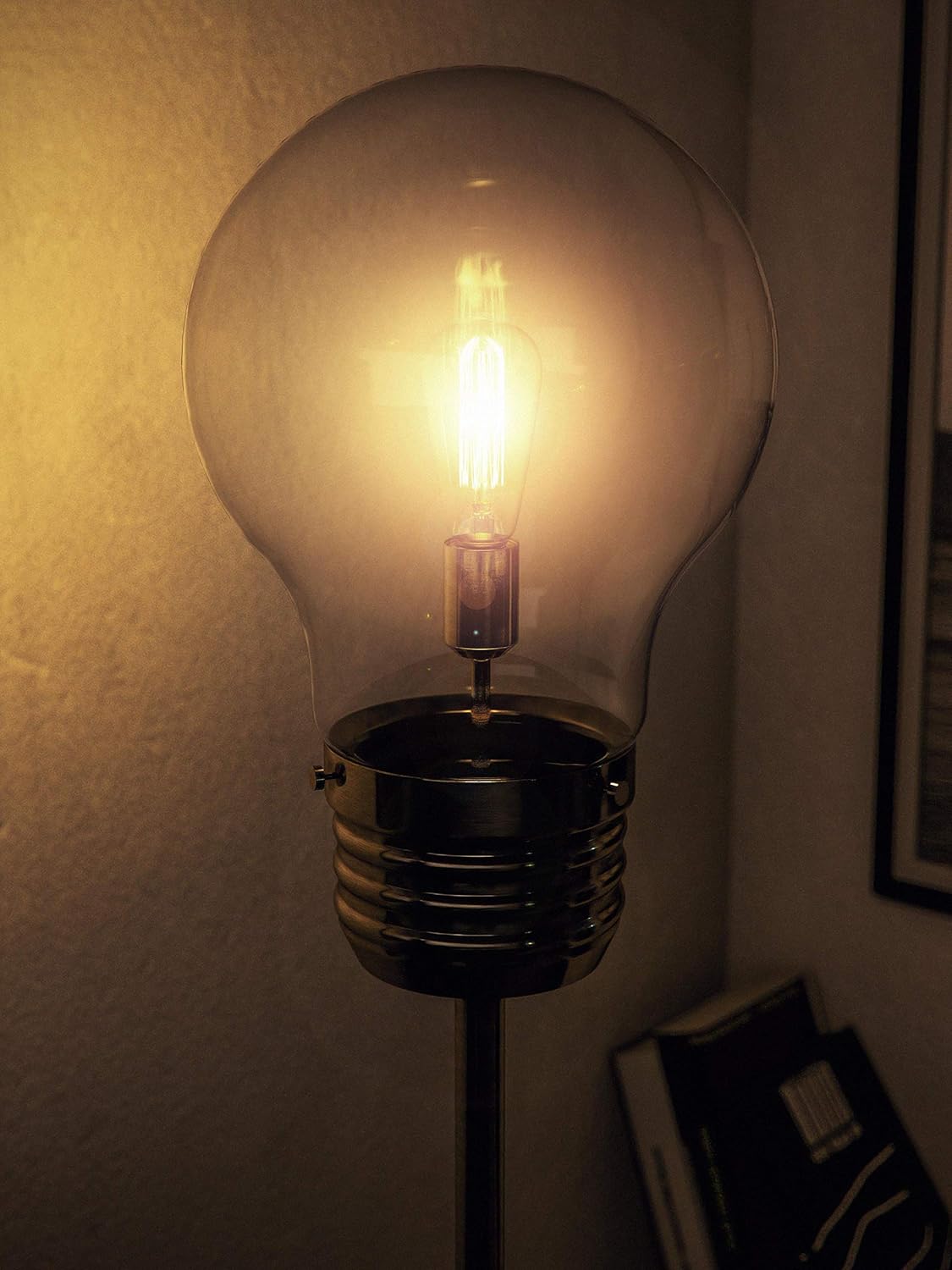 Flash Sale Buy 1 get 1 Kenroy Home 32463AB Edison Floor Lamps, Medium, Antique Brass