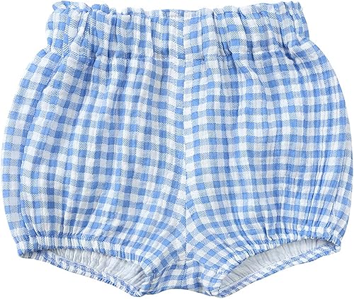 Miniatura 2 de Conjunto de 3 piezas de pantalones cortos para recién nacidos, para bebés, niñas y niños, mezcla de lino y algodón, lindos pantalones cortos
