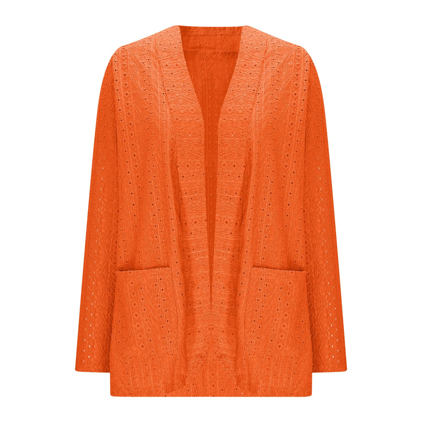 Cardigan Donna Elegante a Maniche Lunghe Maglione Morbido con Tasche | Stile elegante e versatile, colore tinta unita facile da combinare, adatto a ufficio viaggi e occasioni casual quotidiane