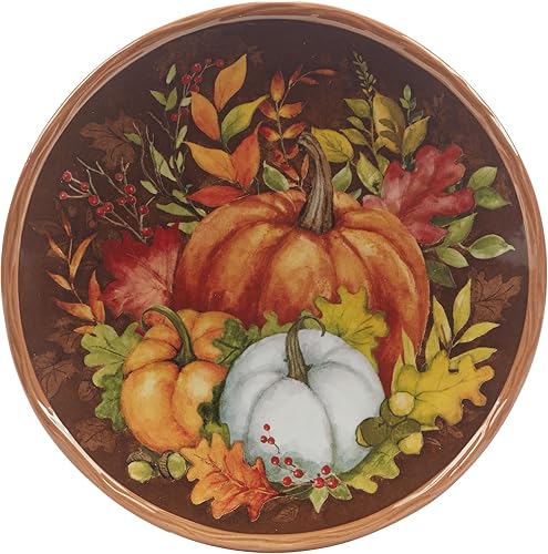 Miniatura 4 de Certified International Harvest Blessings - Plato para ensaladapostre de 8.5 pulgadas, multicolor, mediano, juego de 4