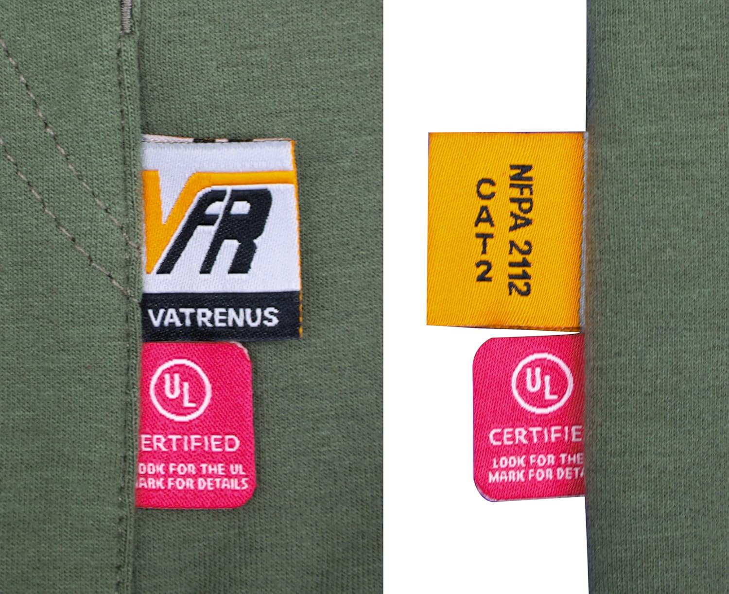 VATRENUS FR Hoodies for Men Pullover 10.5oz Cotton Fleece Flame Resistant Jacket Fire Retardant Welding Sweatshirts - Image 7