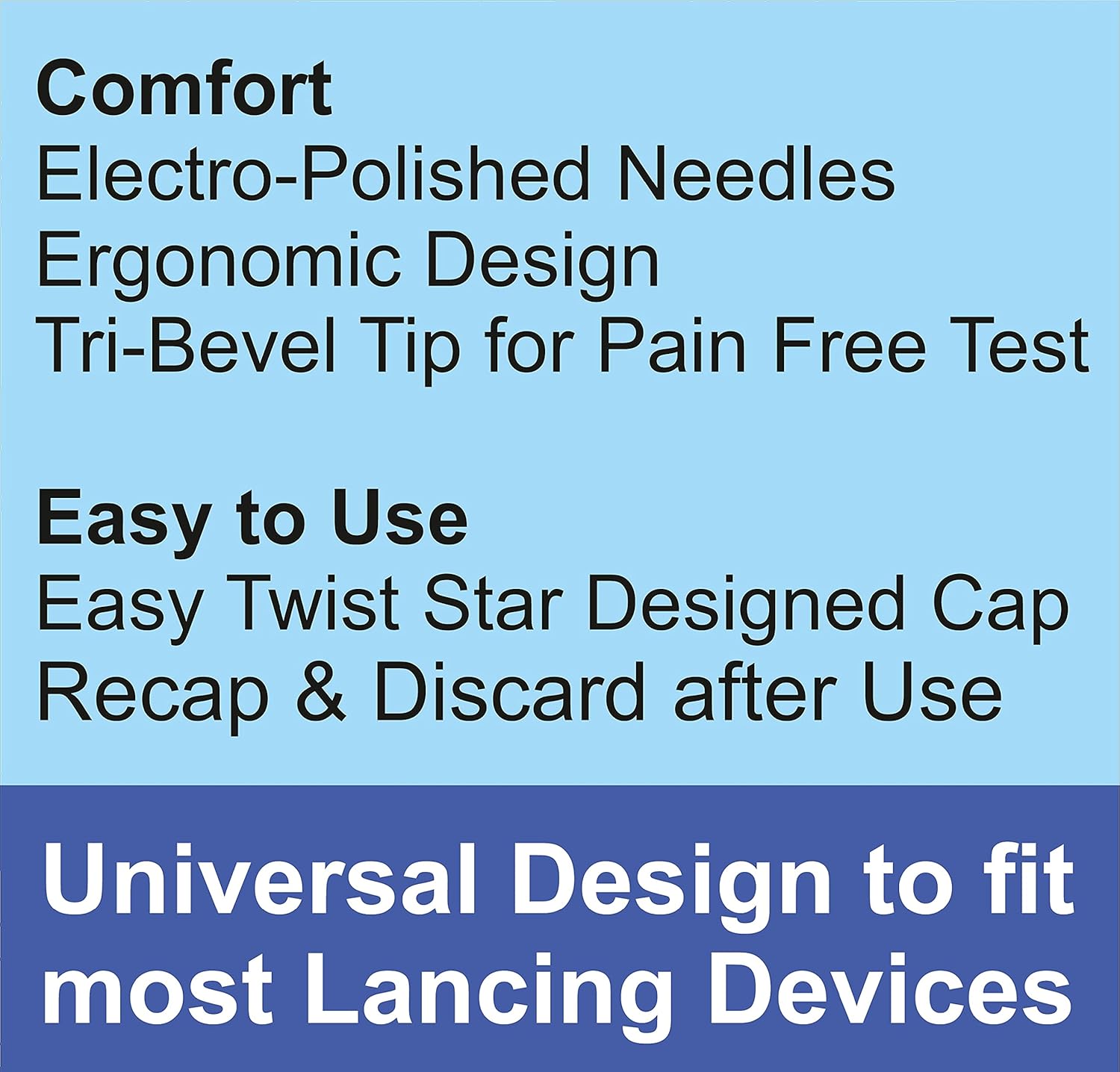 Control de glucometer round comfort blood lensate 400 pieces, blue round comfort lensate needle, round glucometer lensate Control de glucometer round comfort blood lensate 400 pieces, blue round comfort lensate needle, round glucometer lensate