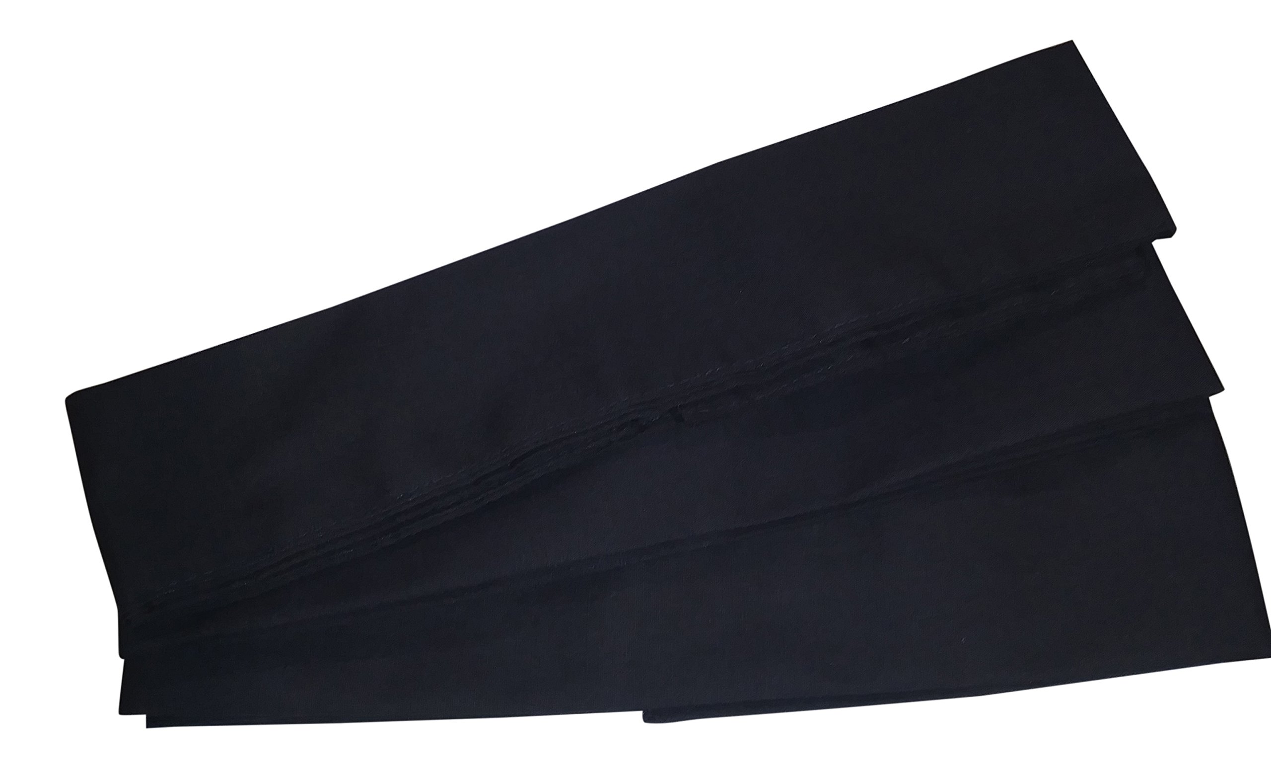 Martial Arts Headband - Black (Black, 3-Count)