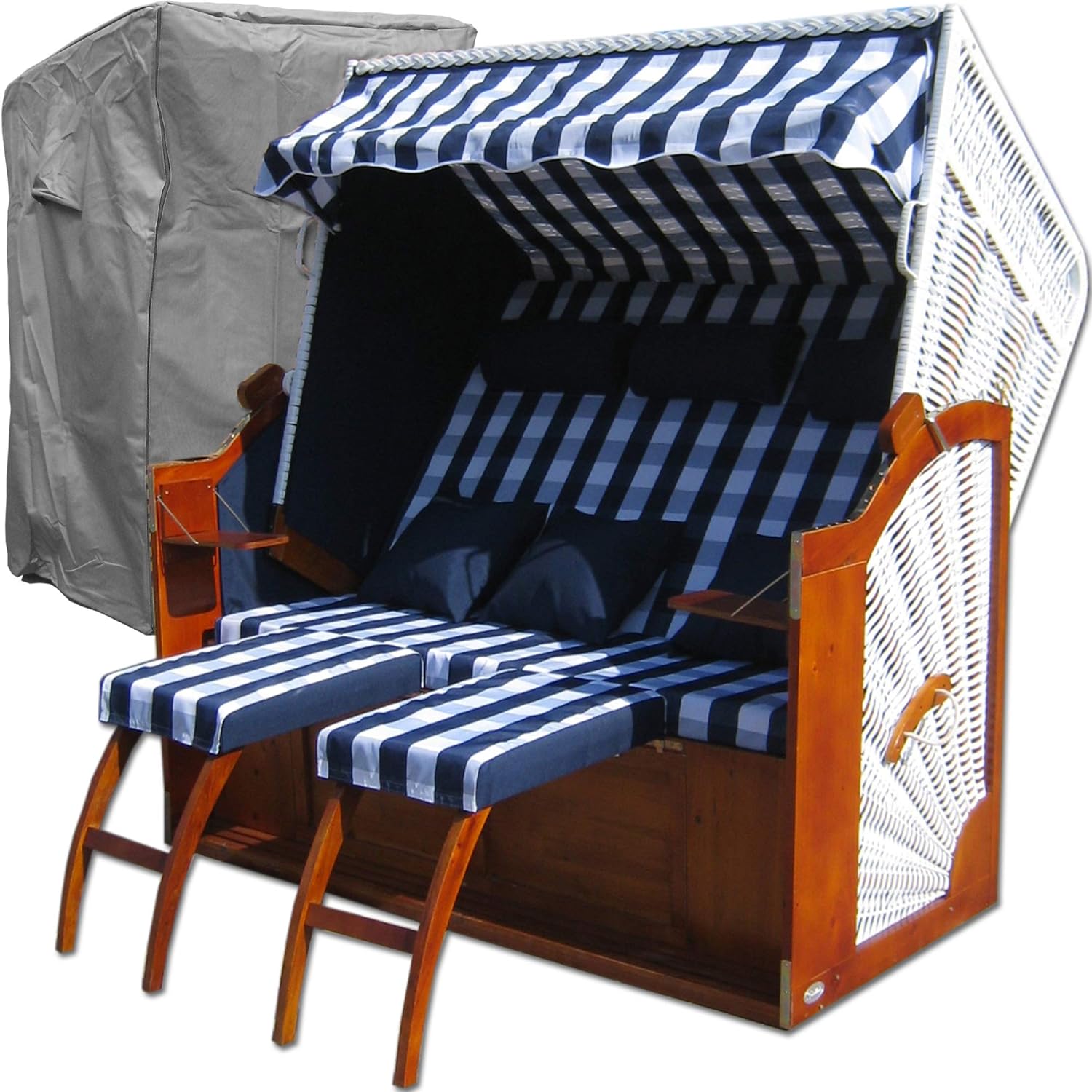 Strandkorb XXXL 2,5Sitzer XXXL Strandkorb breit Ostsee Strandkorb