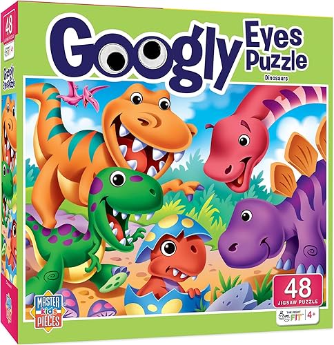 Vista 13 de MasterPieces Rompecabezas de 48 piezas para niños de más de 4 años, tiburón lil con ojos salteados, juego educativo y divertido, idea de regalo