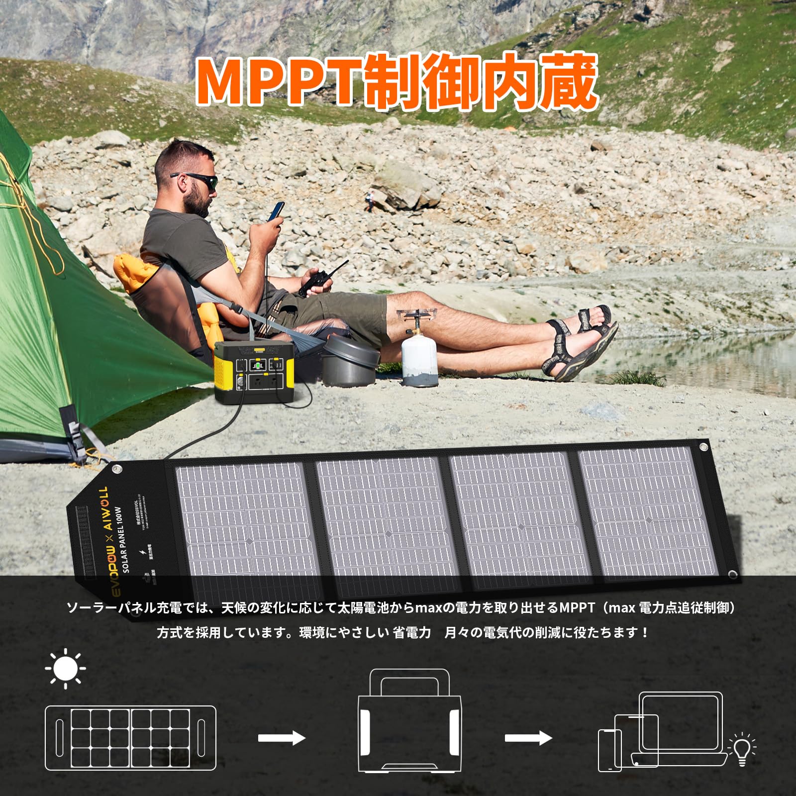 Amazon.co.jp: EVOPOW ポータブル電源 355Wh 出力400W (瞬間最大800W 