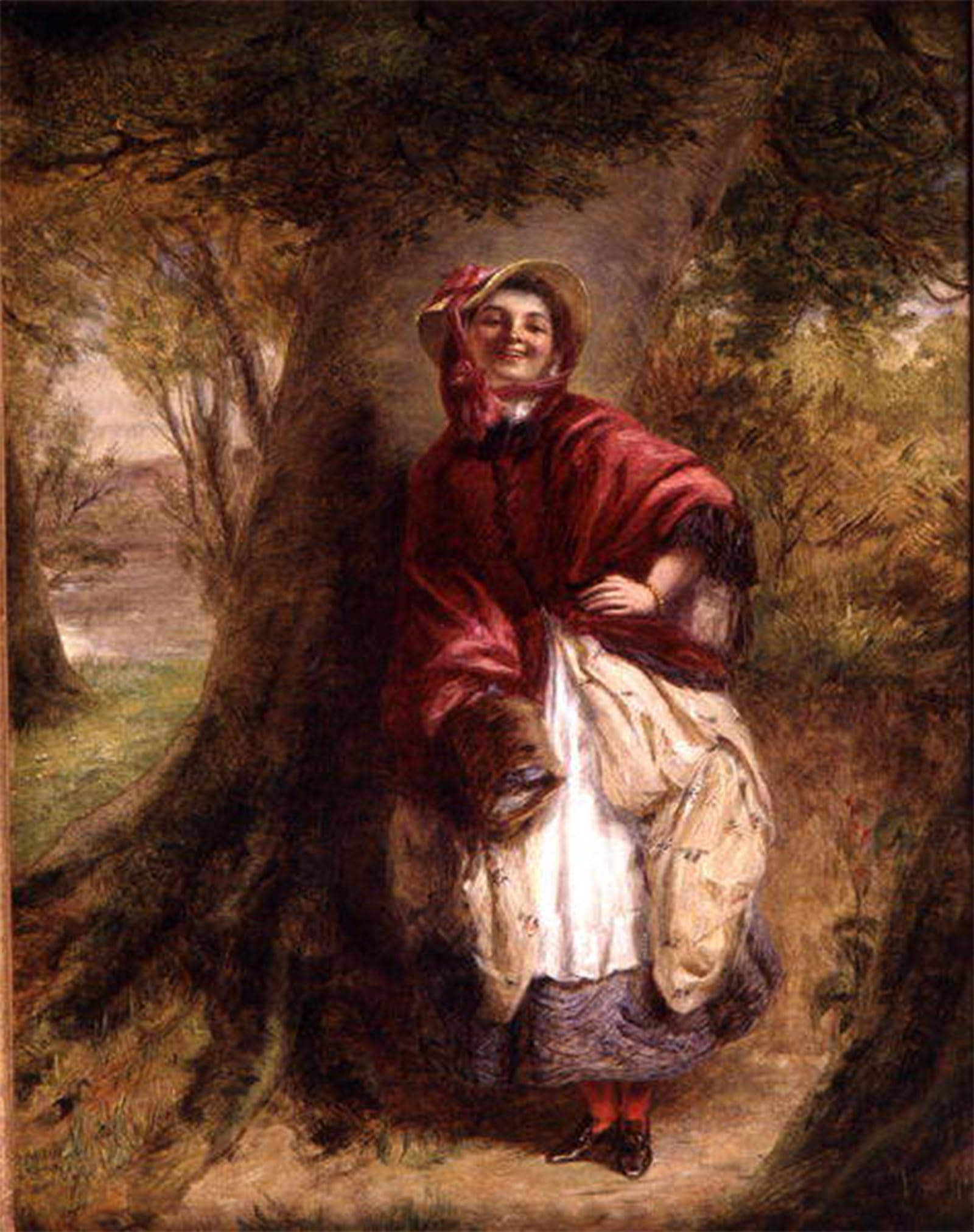 SERENDIPITP Vintage Wall Art Canvas Nordic Poster Canvas Print Picture Dolly Varden by William Powell Frith Wall Art Poster for Home Decor 60x90cm