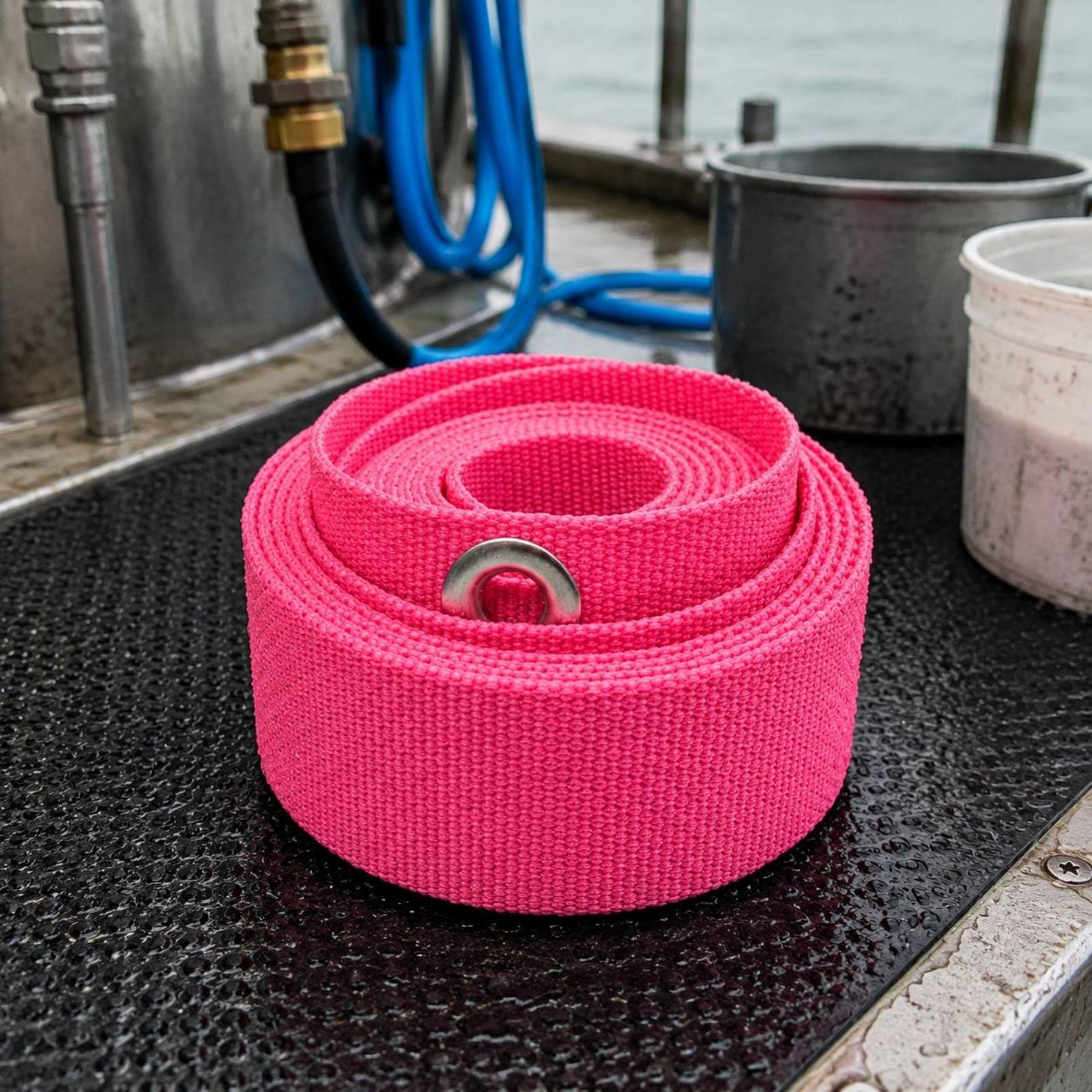 Cinturón de Lastre de Buceo Correa Plomos Ajustable Hebilla Sólida Material Poliéster Acero Inoxidable 316 Resistente Adecuado para Buceo Entrenamiento