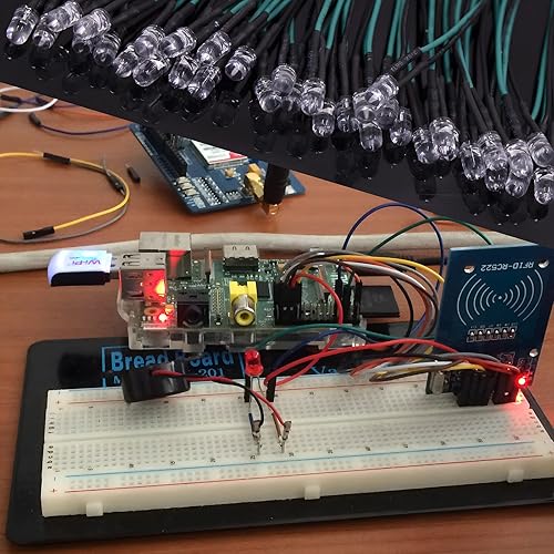 Miniatura 5 de 35 luces LED verdes precableadas, diodos LED verdes ultra brillantes de 12 V precableados de 0.197 in con resistencia incorporada para proyectos de