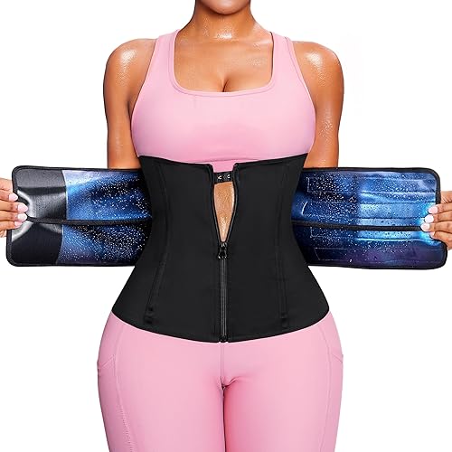 Entrenador de cintura de sudor para mujer, corsé reductor de cintura, faja deportiva, faja moldeadora de cuerpo, cinturones de vientre