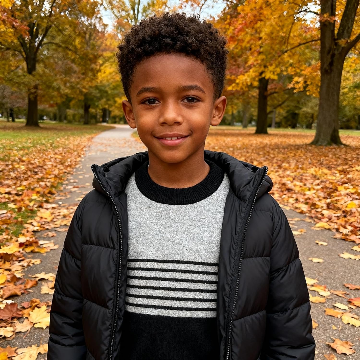 Bienzoe Boys Long Sleeve Sweater: Kids Crewneck Cotton Jacquard Pullover - Casual Knit for Fall Winter School Holiday Family - Image 4