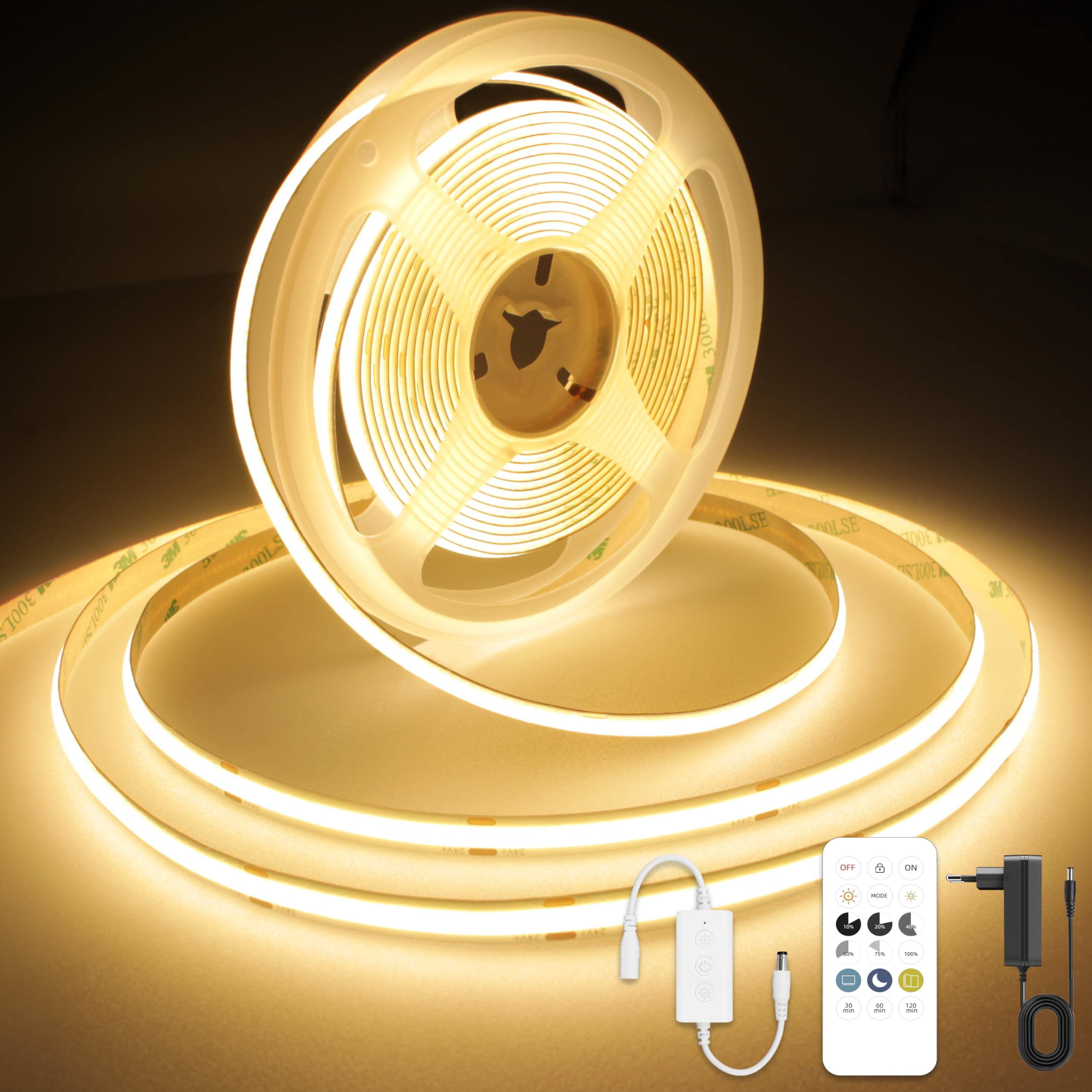 AXMOTUT COB LED Strip Lights CCT