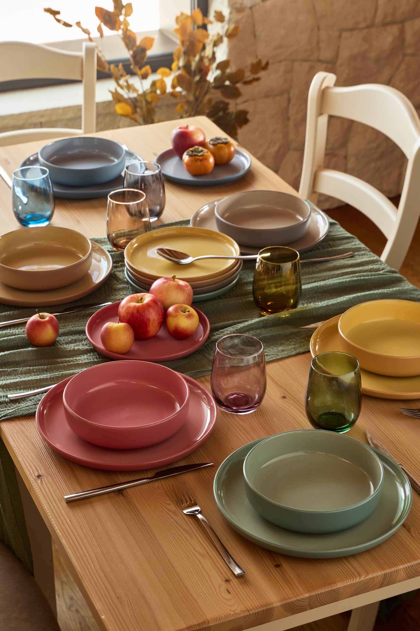 Tognana Rhapsody, Servizio piatti 18 pezzi per 6 persone, Stoneware, Multicolor