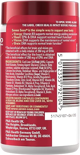 Miniatura 11 de Seven Seas Aceite de hígado de bacalao y vitaminas múltiples 90 cápsulas