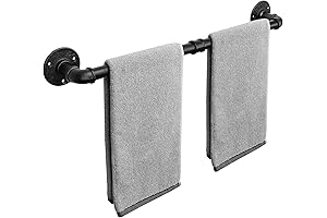 Industrial Pipe Towel Bar: The Ultimate Bathroom Accessory for Rustic Charm and Functionality