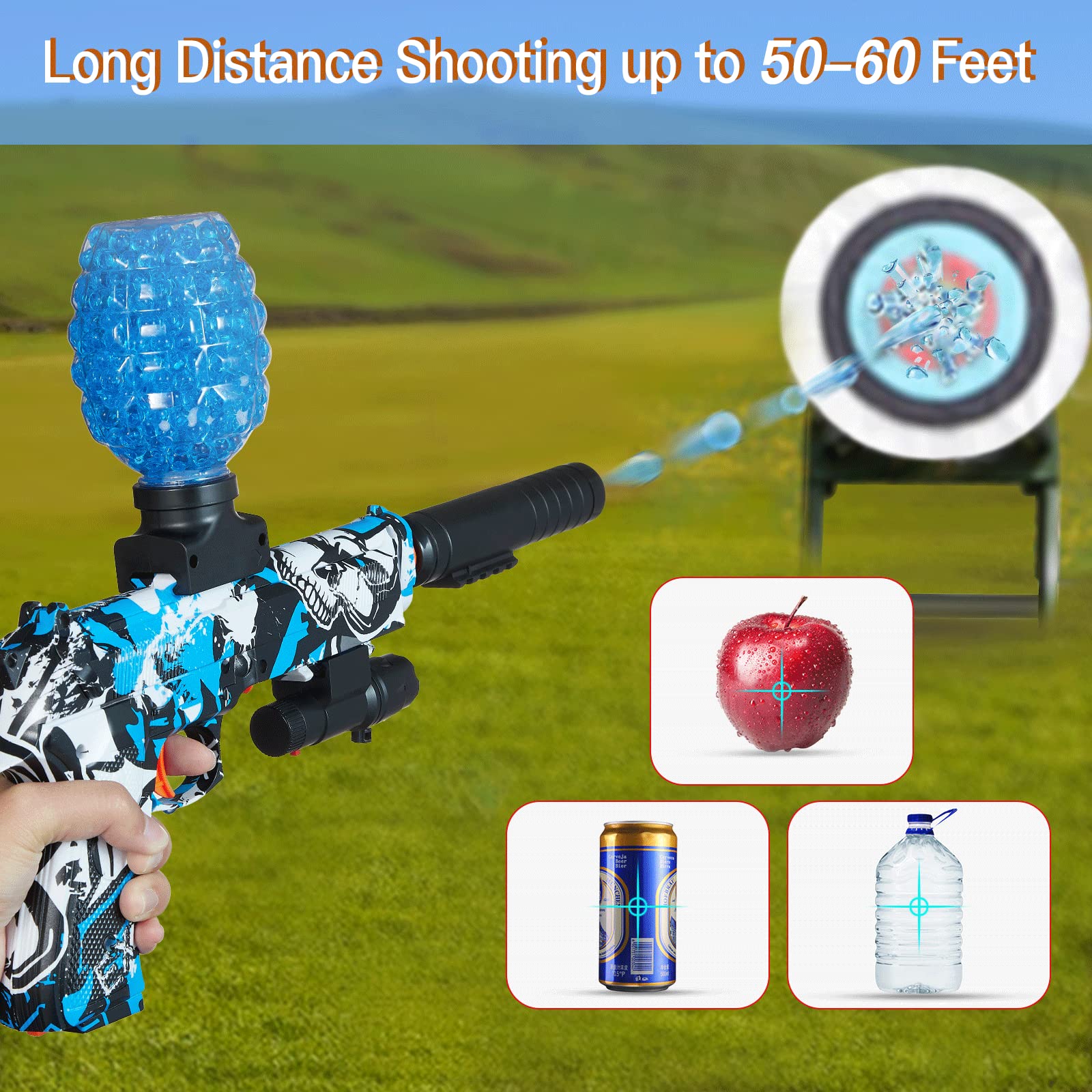 Electric Gel Gun Blaster iTetimi Gel Ball Blaster with 10,000 Water