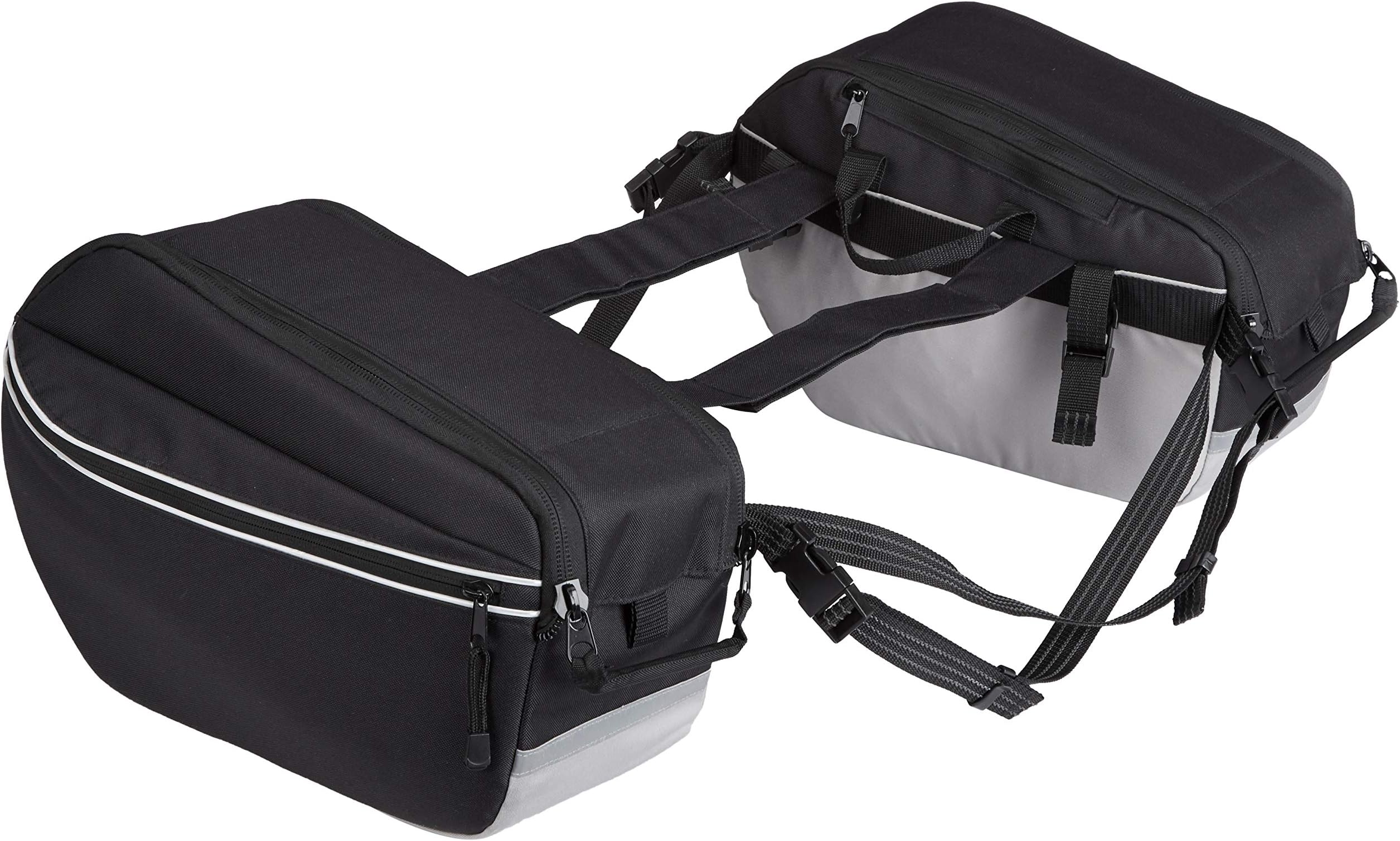 amazon basics Motorcycle Saddle Bags - 60 Percent Polyester And 40 Percent Cotton