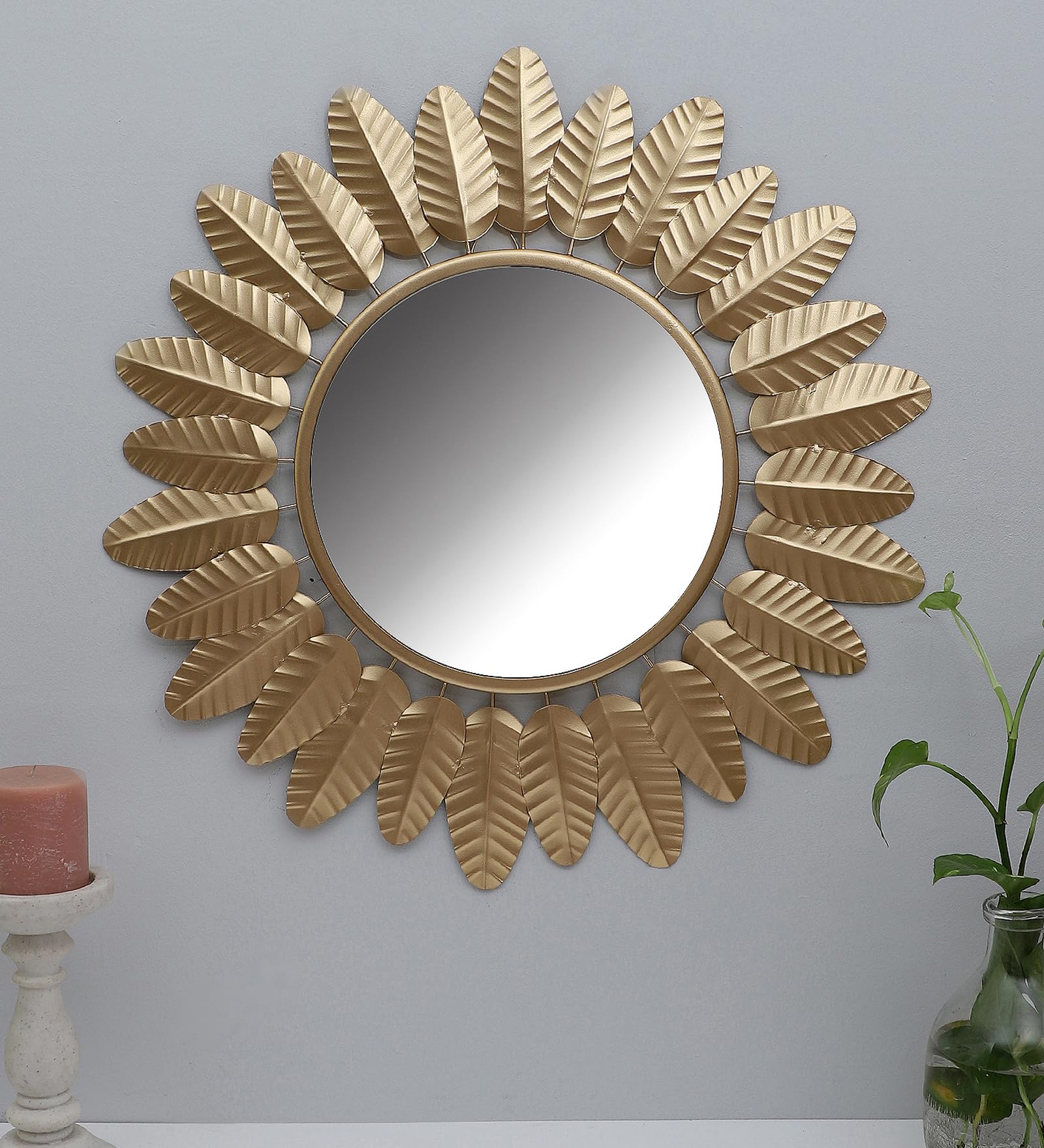 Artemade Gold Flower Wall Mirror - Glam Decor -8 Artemade Gold Flower Wall Mirror - Glam Decor -8