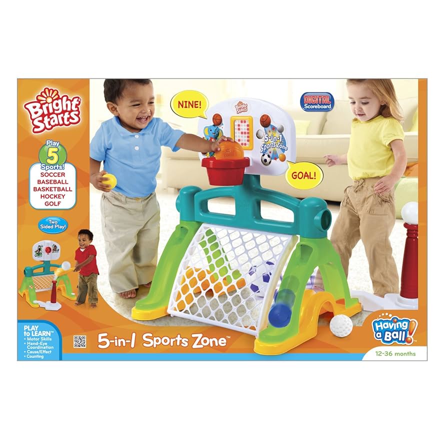 Bright Starts ブライトスターツ ファイブインワンスポーツゾーン (9243) by Kids II 81e0C70s3mL._UF894,1000_QL80_.jpg