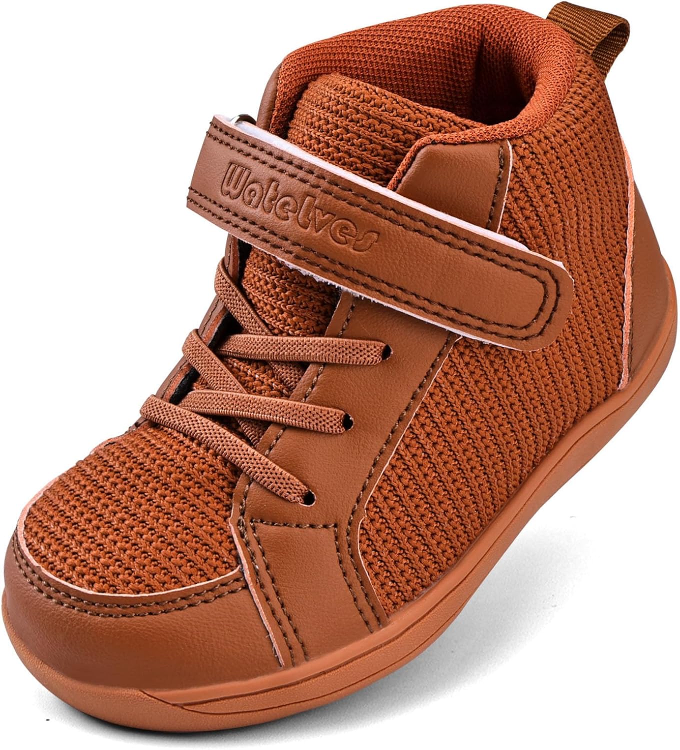 WateLves Toddler Little Kids Wide Barefoot Shoes Boys Girls Winter High Top Minimalist Sneakers Boots Walking Shoes for Indoor Outdoor | Naturally Splay | Flexible Fit