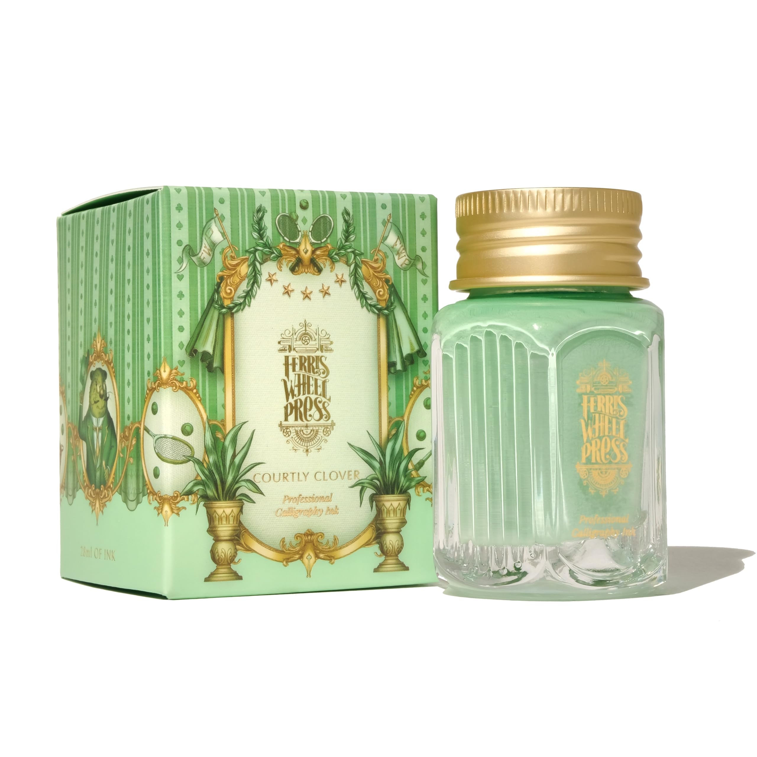 Ferris Wheel Press Calligraphy Ink, Opaque Light Green, 28ml, 28 ml