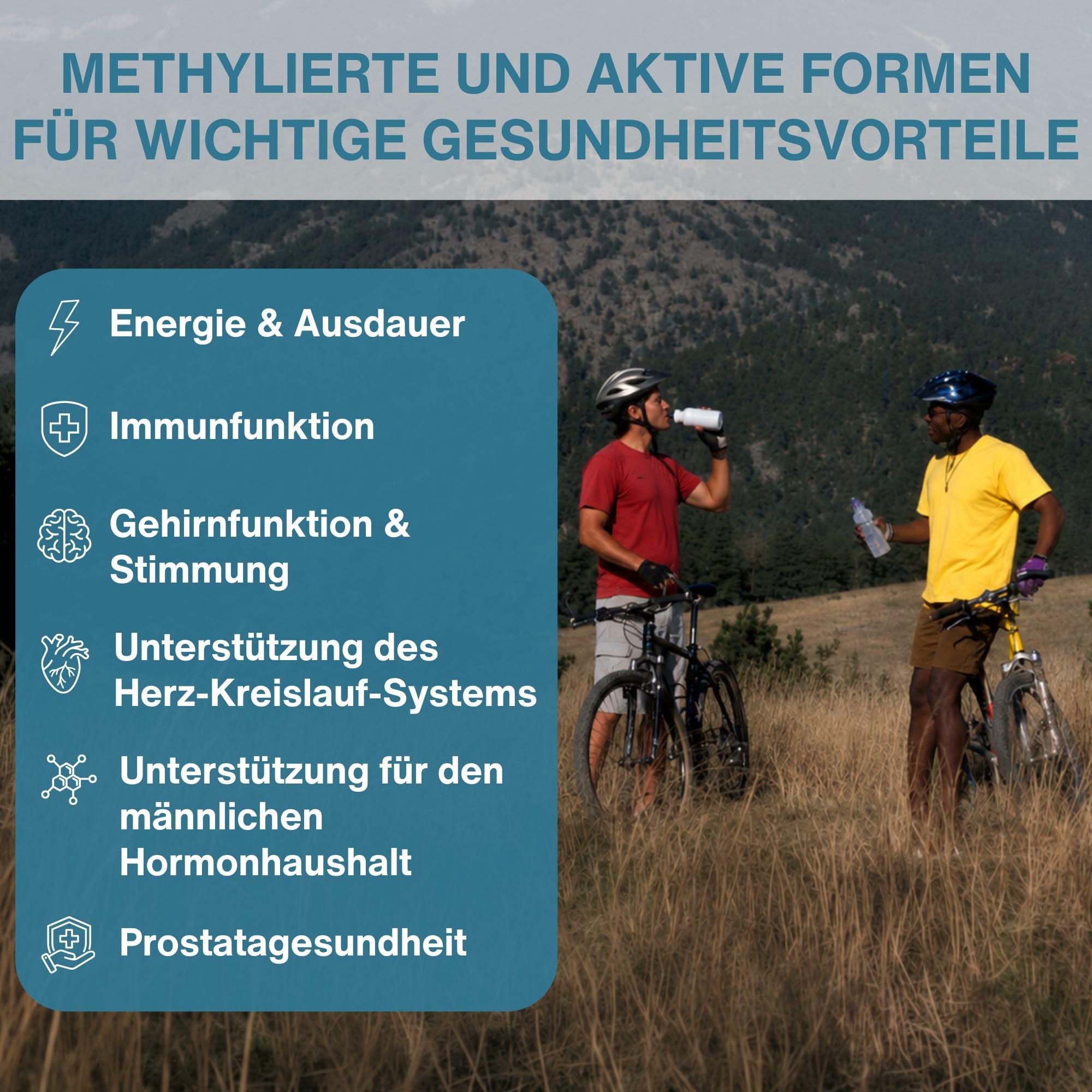 Igennus Methyliertes Multivitamin für Männer mit 21 aktiven Nährstoffen, Langzeitformel, Clean Label, Methylfolat & Methylcobalamin, hochdosiert & MTHFR-geeignet, GVO-frei & halal, 180 Tabletten