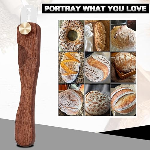 Miniatura 4 de HHZPAEK Herramienta magnética de puntuación de pan cojo, herramienta de puntuación de masa madre, suministros para hornear pan de masa madre,