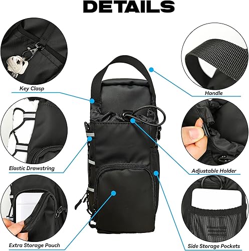 Miniatura 5 de Bolsa magnética de gimnasio para hombres, soporte magnético para botella de agua, bolsa de gimnasio pequeña para hombres, regalos de gimnasio,