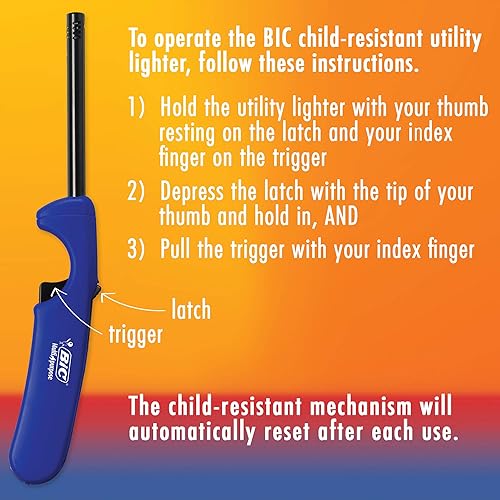 Miniatura 5 de BIC Encendedor multiuso edición clásica y encendedor con varita flexible, paquete de 2