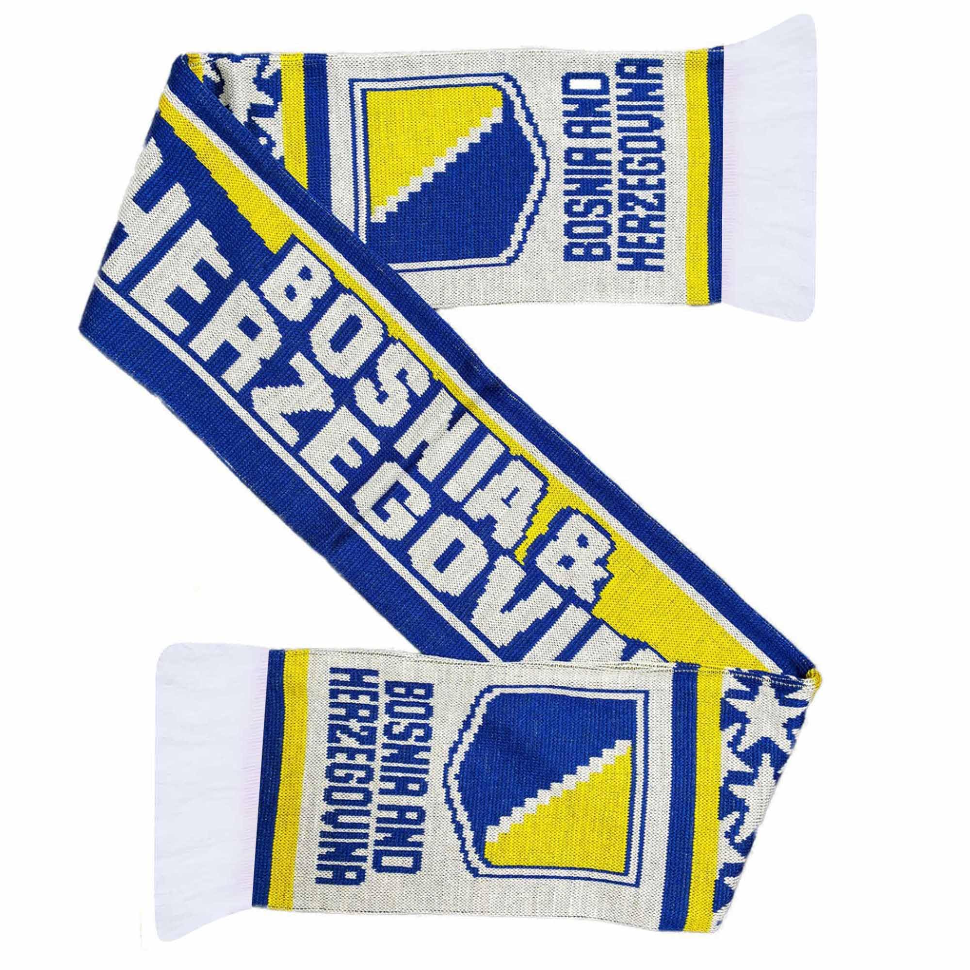 GIFTS 4 ALL Bosnia & Herzegovina Football Fans Scarf, Bosnia Football Fans World Cup Match Day Scarf, Šal za bosanske fudbalske navijače