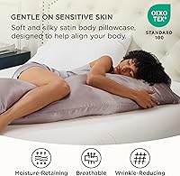 Vista 270 de Bedsure Fundas de almohada de satén, similares a las fundas de almohada de seda tamaño Queen, juego de 2, fundas de almohada para mujeres que